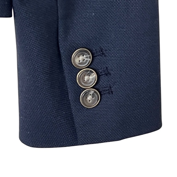 GAP The Academy Blazer Women's Navy Single-Breasted Blazer Size 4 - Picture 7 of 9
